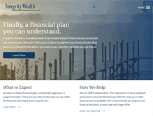 Tablet Screenshot of integritywealth.com